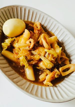 辛くない醤油ベースのトッポギ-レシピのメイン写真