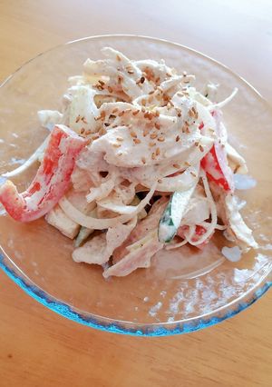 簡単♪鶏肉の贅沢サラダ-レシピのメイン写真