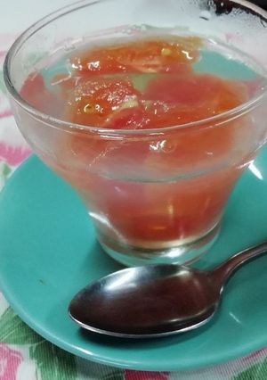 野菜、果物で簡単ゼリー（トマト)-レシピのメイン写真
