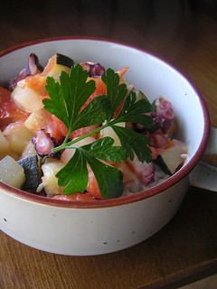 たこと夏野菜の汁かけごはん-レシピのメイン写真