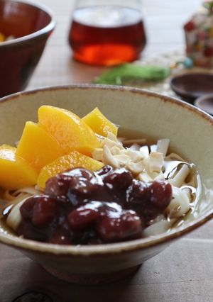 きしめんで豆花風-レシピのメイン写真