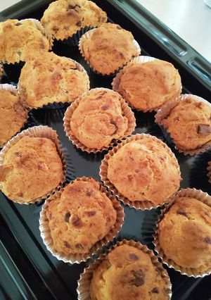 卵なし！簡単チョコバナナカップケーキ-レシピのメイン写真