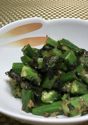 オクラの生姜のりあえ-レシピのメイン写真