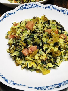ニラ高菜チャーハン-レシピのメイン写真