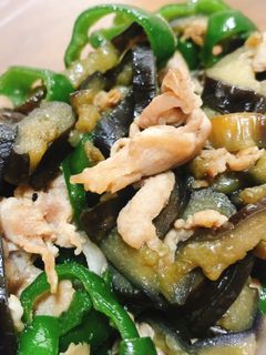 母直伝!豚肉と茄子とピーマンの甘辛炒め-レシピのメイン写真