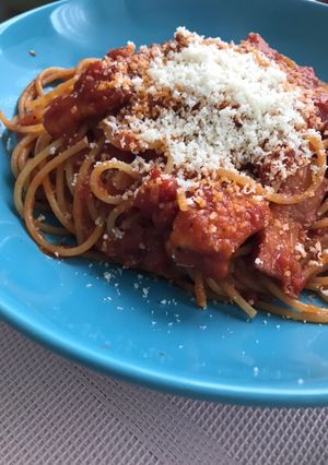 トマトオリーブオイルパスタ-レシピのメイン写真