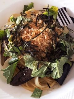 ツナとなすの和風スパゲティ-レシピのメイン写真