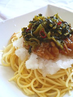 さっぱりおろし高菜スパ-レシピのメイン写真