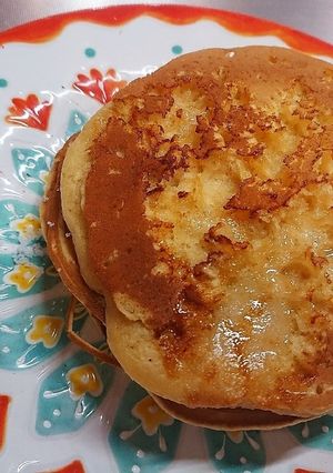 ひと手間ふわふわホットケーキ-レシピのメイン写真