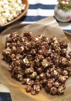 簡単！材料2つレンジでチョコポップコーン-レシピのメイン写真