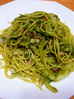 よもぎのジェノベーゼ風パスタ-レシピのメイン写真