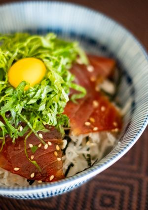 簡単比率！マグロ醤油漬け丼しらす入り！-レシピのメイン写真