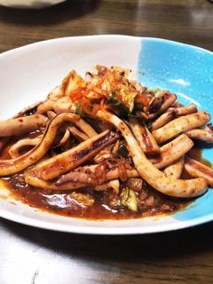 スルメイカのキムチ炒め-レシピのメイン写真