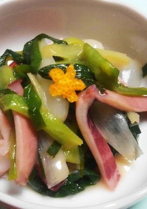 栄養満点✨ワケギとイカのぬた和え-レシピのメイン写真