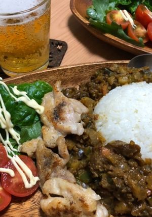 キーマカレー冷蔵庫の残り物でドライカレー-レシピのメイン写真