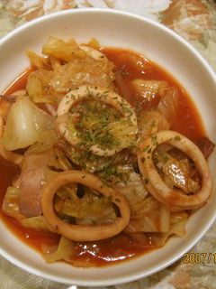 いかのトマト煮-レシピのメイン写真