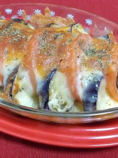 ナスとトマトのミルフィーユ焼き-レシピのメイン写真
