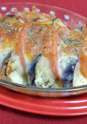 ナスとトマトのミルフィーユ焼き-レシピのメイン写真
