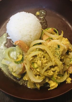 エビたまカレー-レシピのメイン写真
