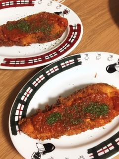鮭のカツレツ トマトソース乗せ-レシピのメイン写真