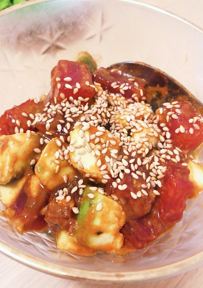 マグロとアボカドの韓国風-レシピのメイン写真