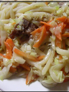 こってりさっぱり焼きうどん♬-レシピのメイン写真