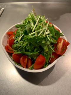 水菜サラダ鰹節ポン酢味-レシピのメイン写真