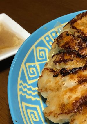 ヘルシー☆鶏ひき肉とパクチーの焼き餃子-レシピのメイン写真