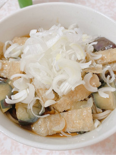♡ なすと油揚げの冷たいお蕎麦 ♡-レシピのメイン写真