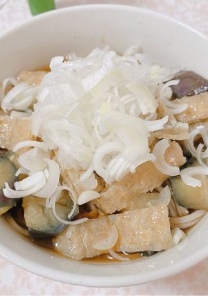 ♡ なすと油揚げの冷たいお蕎麦 ♡-レシピのメイン写真