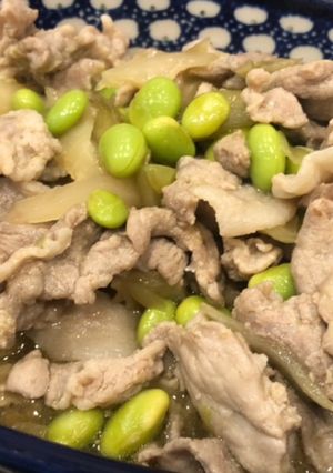 ご飯に合う☆枝豆とザーサイと豚肉の炒め煮-レシピのメイン写真