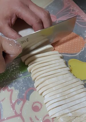 中力小麦粉、塩、水で手打ちうどん！！-レシピのメイン写真