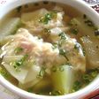 冬瓜の和風ワンタンスープ