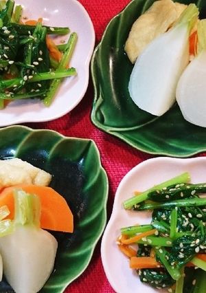かぶ攻略！かぶの煮物&かぶの葉ナムル-レシピのメイン写真
