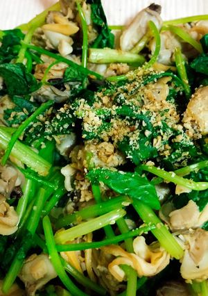 3分で完成！あさり缶と水菜のポン酢和え-レシピのメイン写真