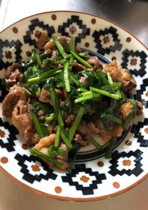 時短!包丁なし!牛こまのオイスター炒め-レシピのメイン写真