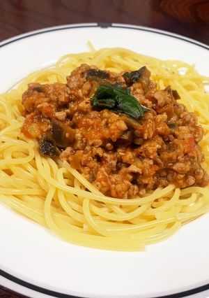 簡単！トマト丸ごとミートスパゲティ-レシピのメイン写真