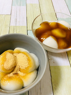 簡単!白玉団子!きなこ団子とみたらし団子-レシピのメイン写真