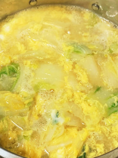 白菜と卵の簡単スープ-レシピのメイン写真