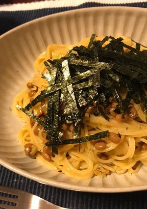 お店に出せる味！美味しい納豆パスタ！-レシピのメイン写真