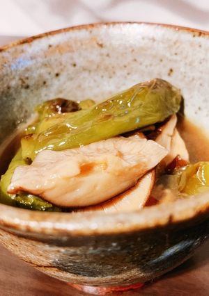 パパッともう一品！シシトウと椎茸の出汁煮-レシピのメイン写真