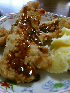 皮なし鶏むね肉唐揚げ☆バルサミコソース-レシピのメイン写真