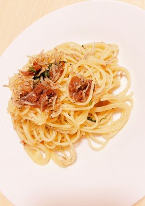 梅とジャコのパスタ 紫蘇和え-レシピのメイン写真