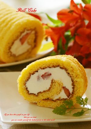 ロールケーキ-レシピのメイン写真