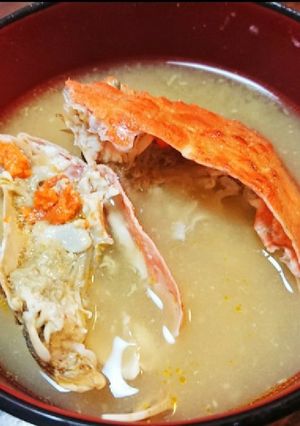 ズワイガニの味噌汁-レシピのメイン写真