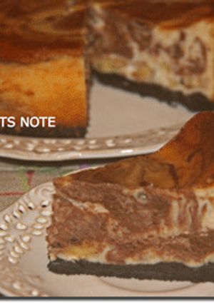 バナナのチョコマーブルチーズケーキ-レシピのメイン写真