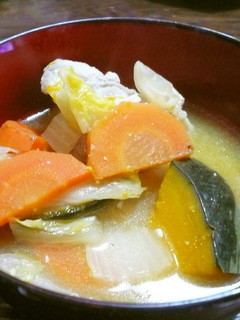 カボチャの甘~い豚汁-レシピのメイン写真