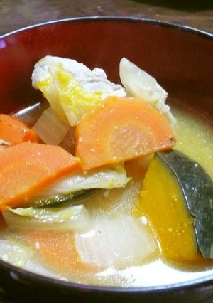 カボチャの甘～い豚汁-レシピのメイン写真