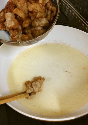 唐揚げ(フライパン・油5㍉・薄切り肉)-レシピのメイン写真