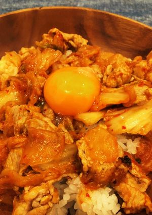 豚キムチ丼-レシピのメイン写真